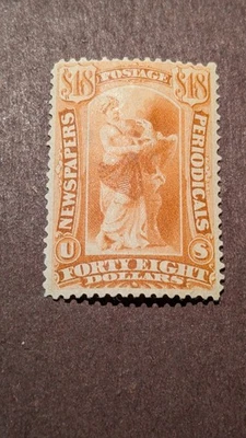 U.S. Stamp #PR78 F/VF Mint, Hinged and Has A Thin. Scott=$900. Rare! - Image 1 of 2