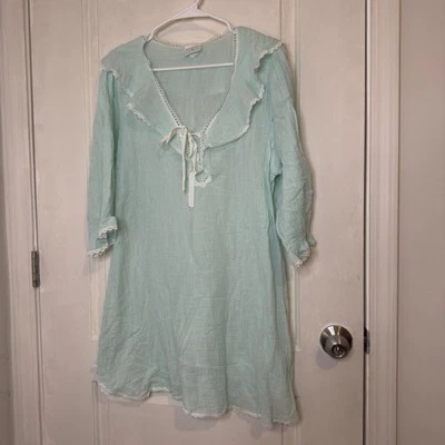 Gilligan O'Malley Vintage 90s  Nightgown Size M Green - Image 1 of 4