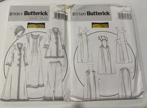 Vintage History Butterick B5509 + B5061 nightgown, PJs, apron pattern lot - New - Picture 1 of 8