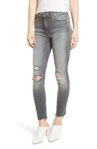 Women's Mother the Looker Gray High Waist Ankle Skinny Jeans Size 24 - Picture 1 of 4