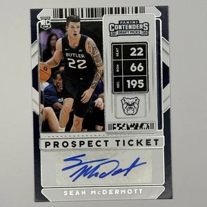 2020 Panini Contenders Prospect Ticket Auto Sean McDermott #119 Butler 11*11 - Bild 1 von 2