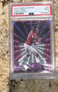 2020 Julio Jones Panini Certified Purple Etch /10 PSA 9 - Picture 1 of 2