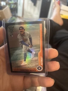Topps Big League Veterans Rookies 2021 Cristian Javier #112 lámina negra/15 (RC) - Imagen 1 de 2