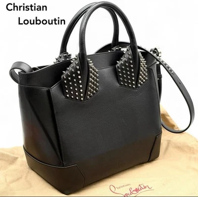 Christian Louboutin Eloise Leather Handbag with Studs (Model M4877) Luxury Women - Image 1 of 4