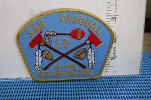 tribal indian police patch SAN PASQUAL RESERVATION FIRE DEPT CALIFORNIA - Picture 1 of 1