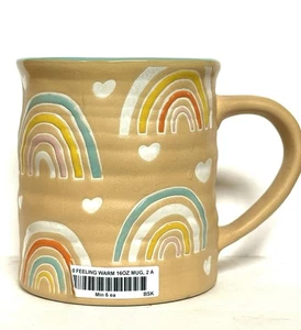 Feeling Warm Regenbogen Keramik Steinzeug Becher von Spectrum Designz 16oz - Bild 1 von 4