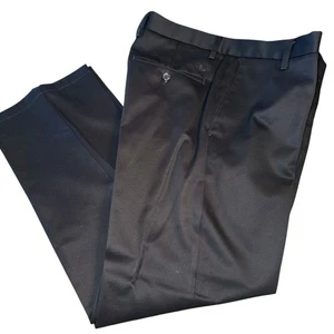 Dockers Men’s Straight Fit 32x29 Flat Front Black Business Dressy 100% Cotton - Picture 1 of 4