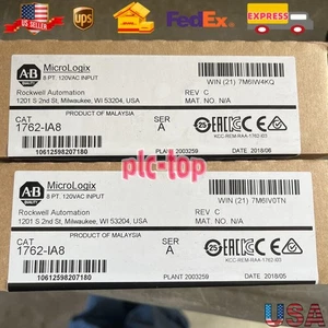 1 PCS AB 1762-IA8 MicroLogix 1762-IA8 8-Point 120V AC Input Module 1762IA8 - Picture 1 of 3