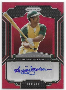 2025 Panini Prizm Legendary Signatures Prizms Red #15 Reggie Jackson #'d/99 - Picture 1 of 2