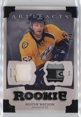 2013 Artifacts Rookies Black Patch/Tag /5 Austin Watson #153 Rookie Patch Tag RC - Image 1 of 2