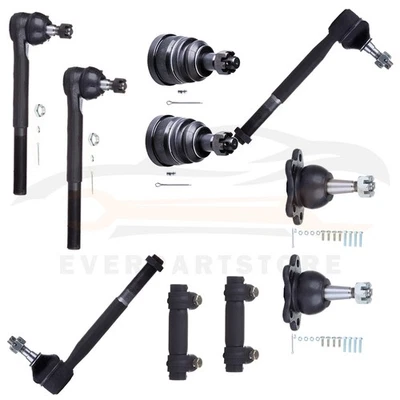 Front Lower Ball Joint Tie Rod End Kit 10x Fits 1993-2000 Chevrolet GMC C2500 - Image 1 of 4