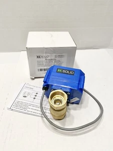 U.S. Solid 3/4" NPT Motorized Ball Valve 9V 12V 24V DC 5-Wire Brass - Picture 1 of 5