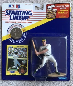 1991 STARTING LINEUP JOSE CANSECO MLB ACTION FIGURE KENNER New On Card 1991 “B” - Picture 1 of 12
