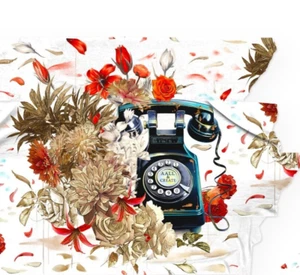 AALL & Create LAYER IT UP Washi Tape - #105 BOUQUET CALLING, Telephone - Picture 1 of 2