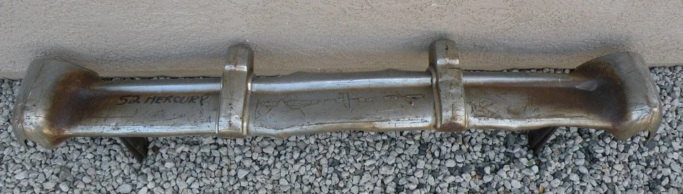 X MERCURY MONTEREY NEW TRIPLE PLATED CHROME REAR BACK BUMPER 1952-1953 52-53 OEM - Изображение 1 из 4