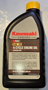 Aceite de motor Kawasaki K-Tech SAE 30W con zinc, un cuarto 99969-6281 - Imagen 1 de 3