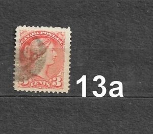Canada #37 Small Queen Single F/VF Used Hinged - Picture 1 of 2