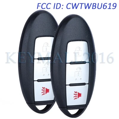 2 CWTWBU619 Smart Remote Key Fob for Infiniti FX35 FX45 2005 2006 2007 2008 - Image 1 of 4