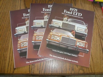 Ford LTD 1975 Brougham Landau Wagons folleto de ventas - tres por un precio Foto 1 de 4