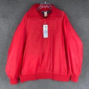 Silver Fox by Rainbow Sports Vintage Golf 1/2 1/4 Zip Pullover Red XXL NEW NWT - Picture 1 of 13