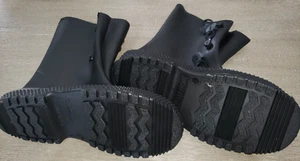 WASSERDICHTE SCHWARZE HERRENSTIEFEL ARBEITSKLEIDUNG Größe Medium 9/10 NORTH brandneu neu ohne Etikett - Bild 1 von 2