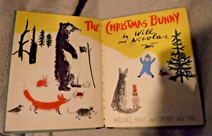 THE CHRISTMAS BUNNY BY WILL & NICHOLAS VINTAGE 1953 1ST ED FAIR COND BOOK - Picture 1 of 11