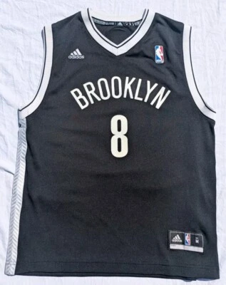 Adidas Brooklyn Nets Deron Williams Black Jersey #8 Youth Medium 10/12 - Image 1 of 4