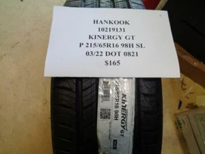1 NEW TIRE HANKOOK KINERGY GT P 215 65 16 98H SL 1021931 - Picture 1 of 4