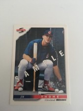 1996 SCORE JIM THOME SAMPLE CARD CLEVELAND INDIANS