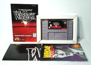 Super Nintendo (SNES) Warlock Beware The Ultimate Evil 1994 komplett mit Poster! - Bild 1 von 7