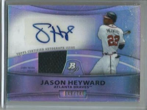 Jason Heyward 2010 Bowman Platinum Autograph Game Used Jersey #549/740 - Picture 1 of 1