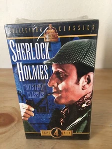 "SHERLOCK HOLMES" VHS 4-Tape Set Collector's Classics - Brand New - Picture 1 of 3