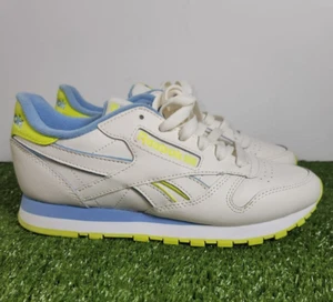 Zapatillas deportivas Reebok clásicas para mujer talla 6,5 blancas/lima bajas - Imagen 1 de 11