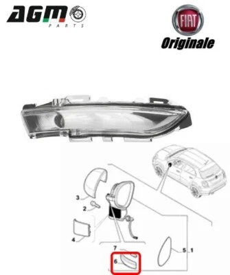 Original Right Side Mirror Turn Signal Light Fiat 500X 6000626048 - Image 1 of 4