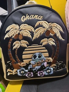 Mini zaino Loungefly Disney Stitch Ohana oro - Foto 1 di 9