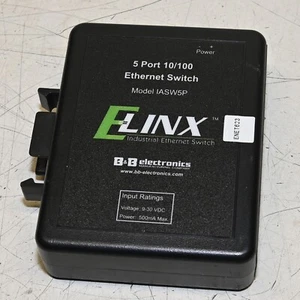 B&B ELINX 5 Port 10/100 Industrial Ethernet Switch IASW5P - Picture 1 of 2