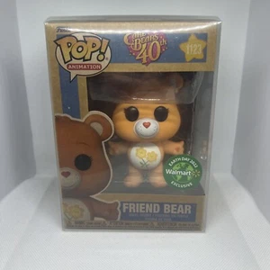 Funko Pop! Friend Bear #1123 Care Bears 40th Walmart Earth Day + Protector - Picture 1 of 6