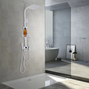 Juego de ducha de 4 funciones ducha de lluvia ducha de mano grifo y pistola rociadora DHL - Imagen 1 de 17