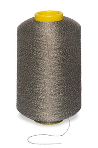 20,50€/Kg 🌟 Viskose mit Lurex • GRIGIO • 23,5 • Beilaufgarn Miroglio Kos KR9TT - Bild 1 von 1