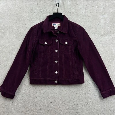 Jaqueta Old Navy Feminina Tamanho XS Borgonha Veludo Motociclista Caminhoneiro VTG Y2K - Imagem 1 de 4