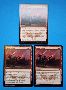 3x Arrow Storm Khans of Tarkir 2014 Mtg Magic Card Sorcery Red Mountain 98 - Picture 1 of 4