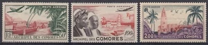 TIMBRE COMORES POSTE AERIENNE SERIE N° 1/3 NEUFS * GOMME TRACE DE CHARNIERE - Picture 1 of 2