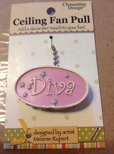 Clementine Design DIVA Ceiling Fan Pull Decoration New w Card - Picture 1 of 3