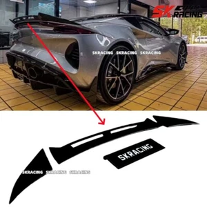 NEW Style Glossy Black Rear Trunk Lid Spoiler Wing For Lotus Emira 2023-25 3PCS - Picture 1 of 9