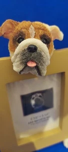 Bulldog Dog Picture Desk Frame New Old Stock - Picture 1 of 7