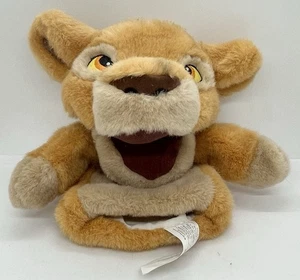 Vintage Walt Disney Simba Lion King Hand Puppet 10" Plush Toy Pretend Play - Picture 1 of 2