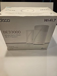 TP-Link - Deco BE33000 Quad-Band Mesh Wi-Fi 7 System (2-Pack) - White 7800 sq ft - Picture 1 of 15