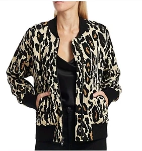 Diane Von Furstenberg Pullover mit Reißverschluss Leopardenmuster Größe XS - Bild 1 von 10