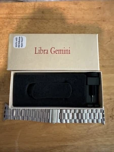 Libra Gemini Stainless Steel Replacement Apple Watch Band 42/44 Series 1/2/3/4 - Zdjęcie 1 z 1
