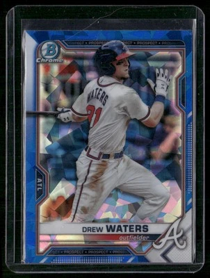 2021 Bowman Sapphire Edition #BCP-81 Drew Waters - Image 1 of 2